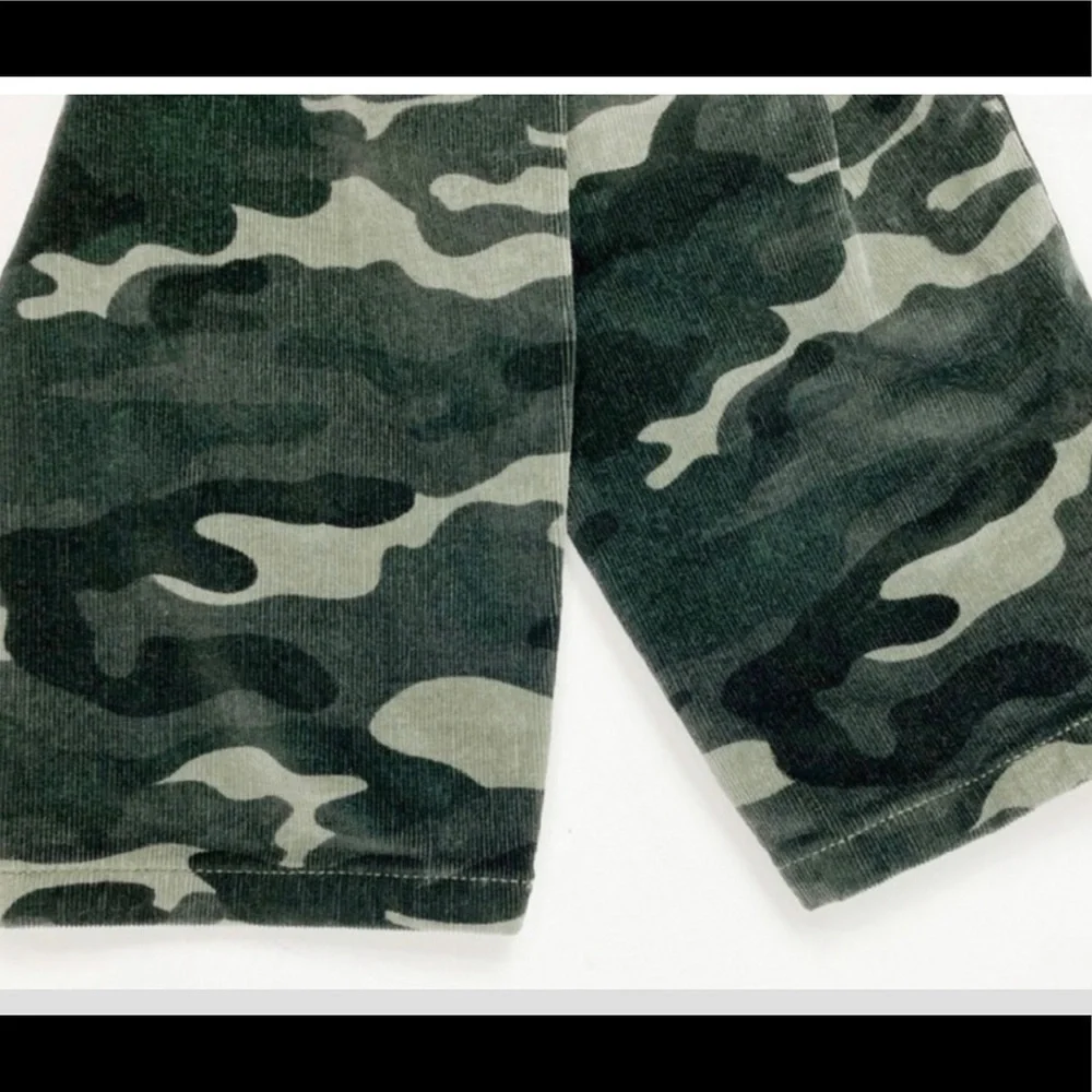 Anthropology High-Rise Skinny Camo Corduroy Pants size 28